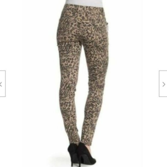 Democracy Brindle Olive Animal Print Jean - Picture 2 of 5